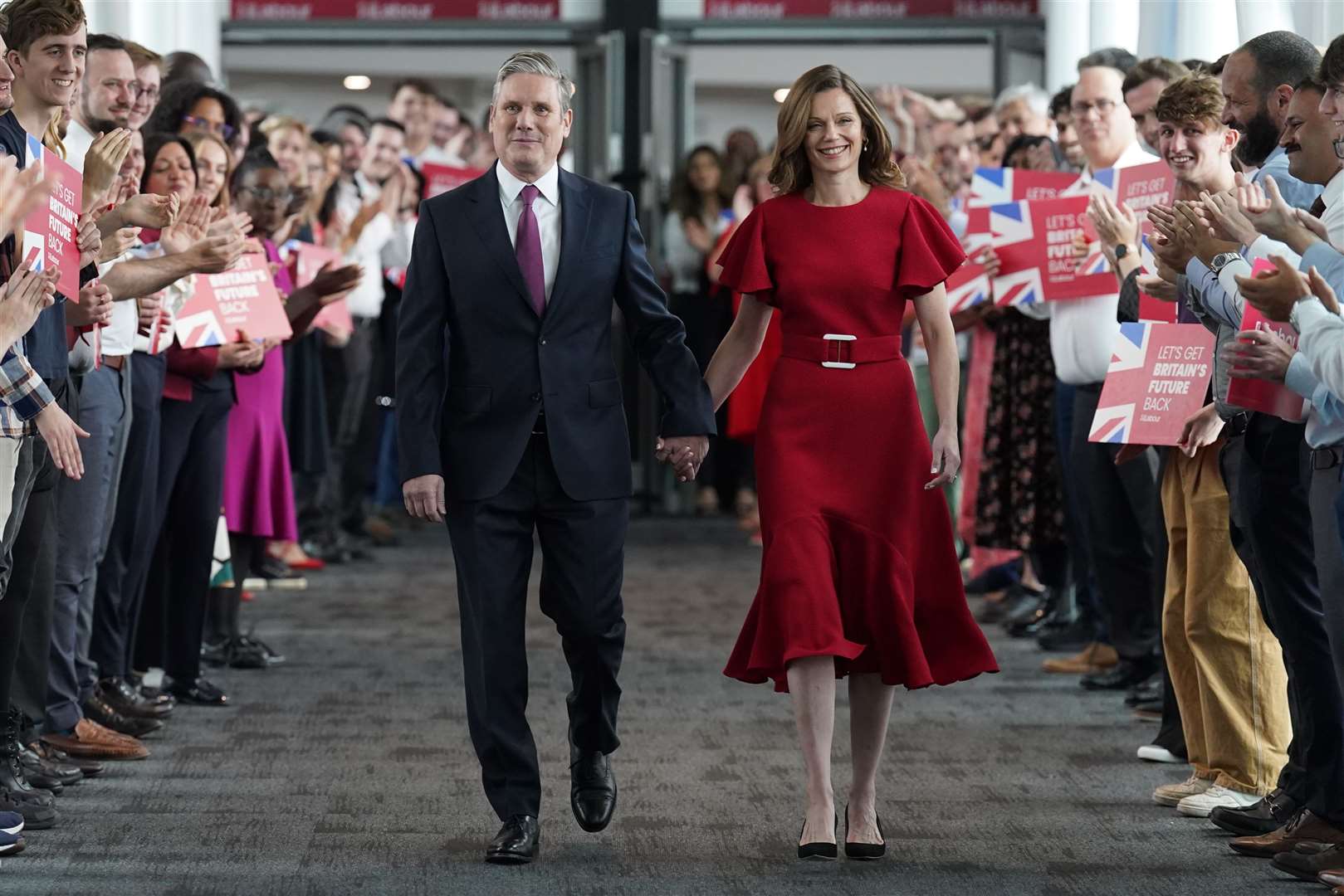 Sir Keir Starmer said his ‘only concern’ if he becomes PM is for his wife Victoria and their two children (Stefan Rousseau/PA)