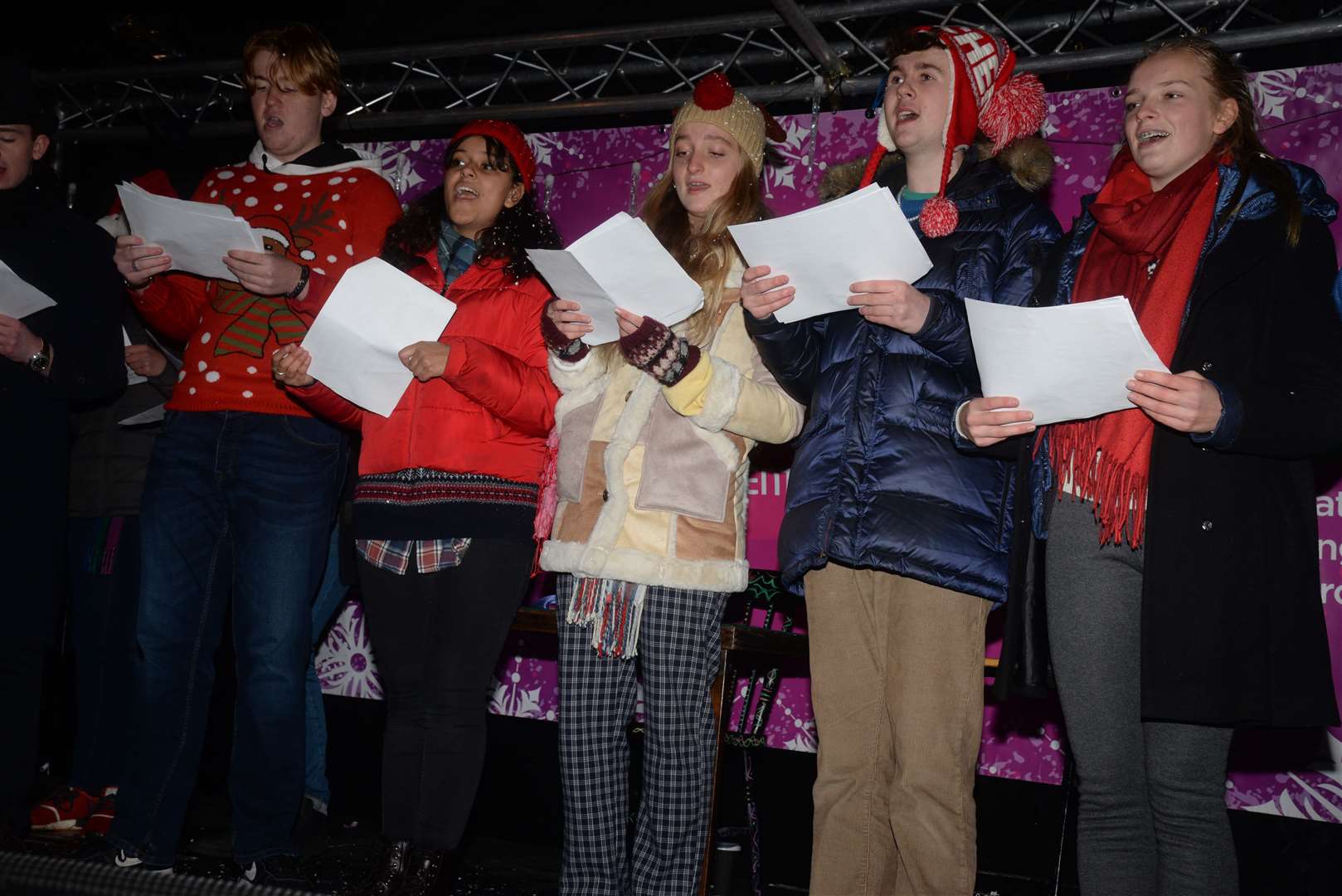 King's School pupils perform A Christmas Carol. Picture: Chris Davey