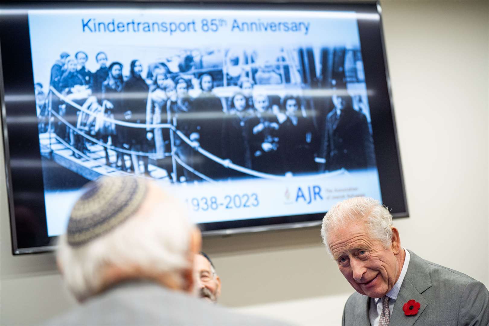 Charles attended the event at the Central Synagogue in London (Aaron Chown/PA)