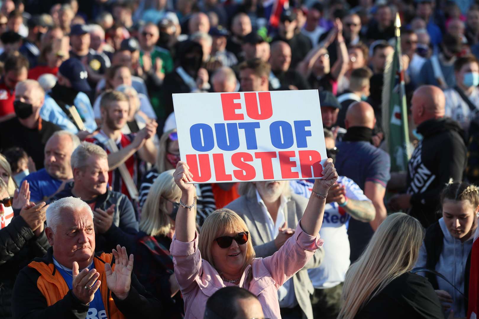 Loyalists in Northern Ireland are angry at new trade barriers between the region and the rest of the UK (Brian Lawless/PA).