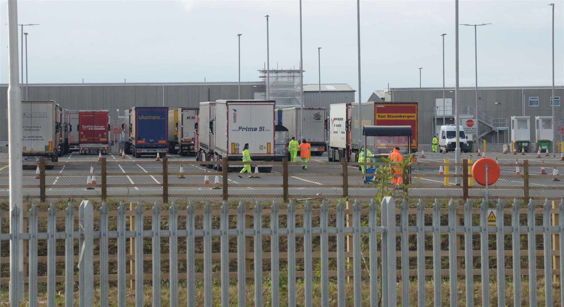 The 66-acre 'Sevington Inland Border Facility' opened in January. Picture: Chris Davey