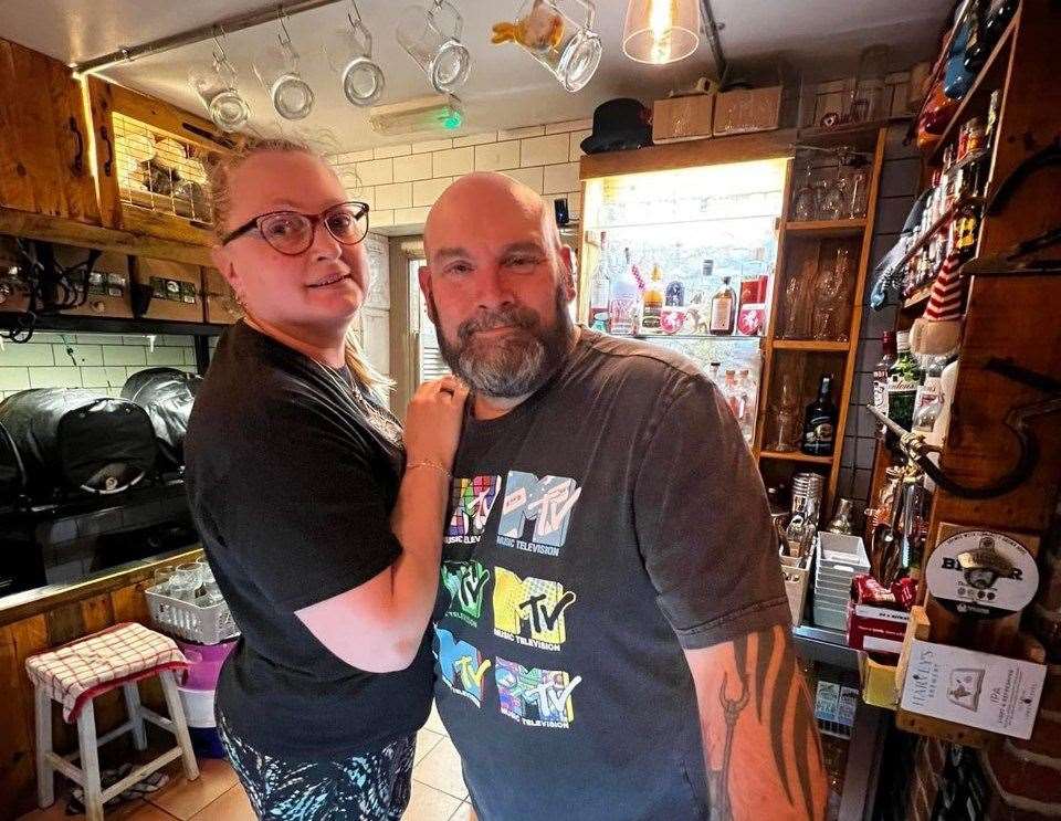 Duncan and Claire Randall own The Dog House micropub on the Evegate Business Park in Ashford. Picture: Jay Goodsell/Curtis Warren