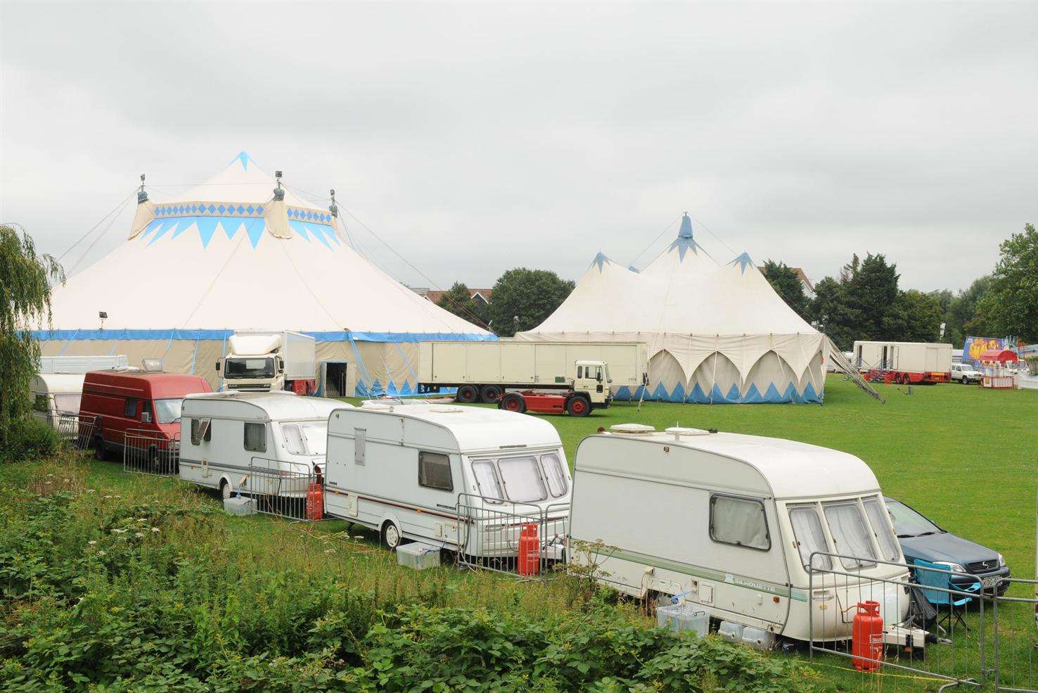 The circus has moved onto Kingsmead Field