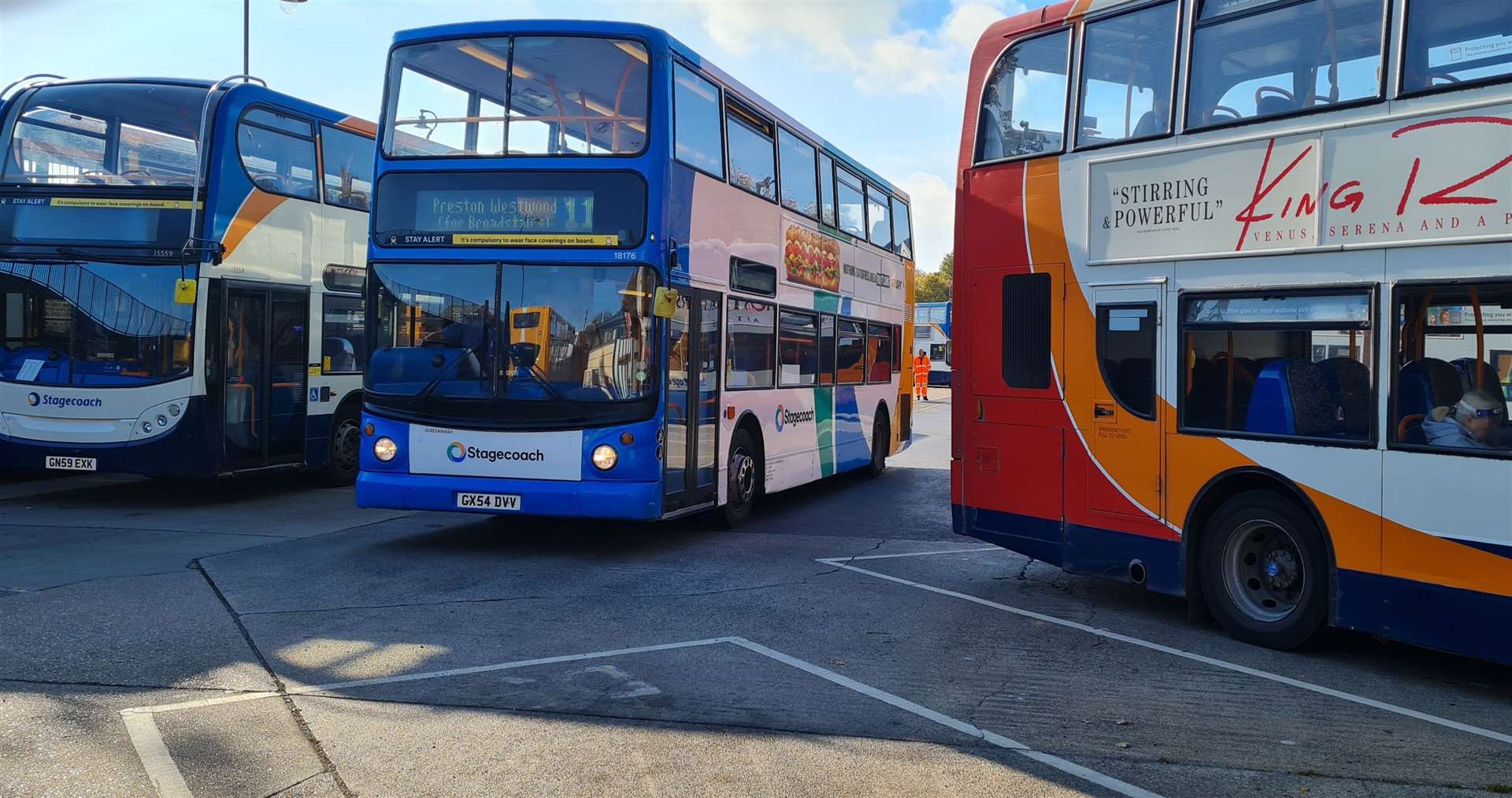 The route between Lympne, Folkestone and Ashford was cut by Stagecoach, but has now returned