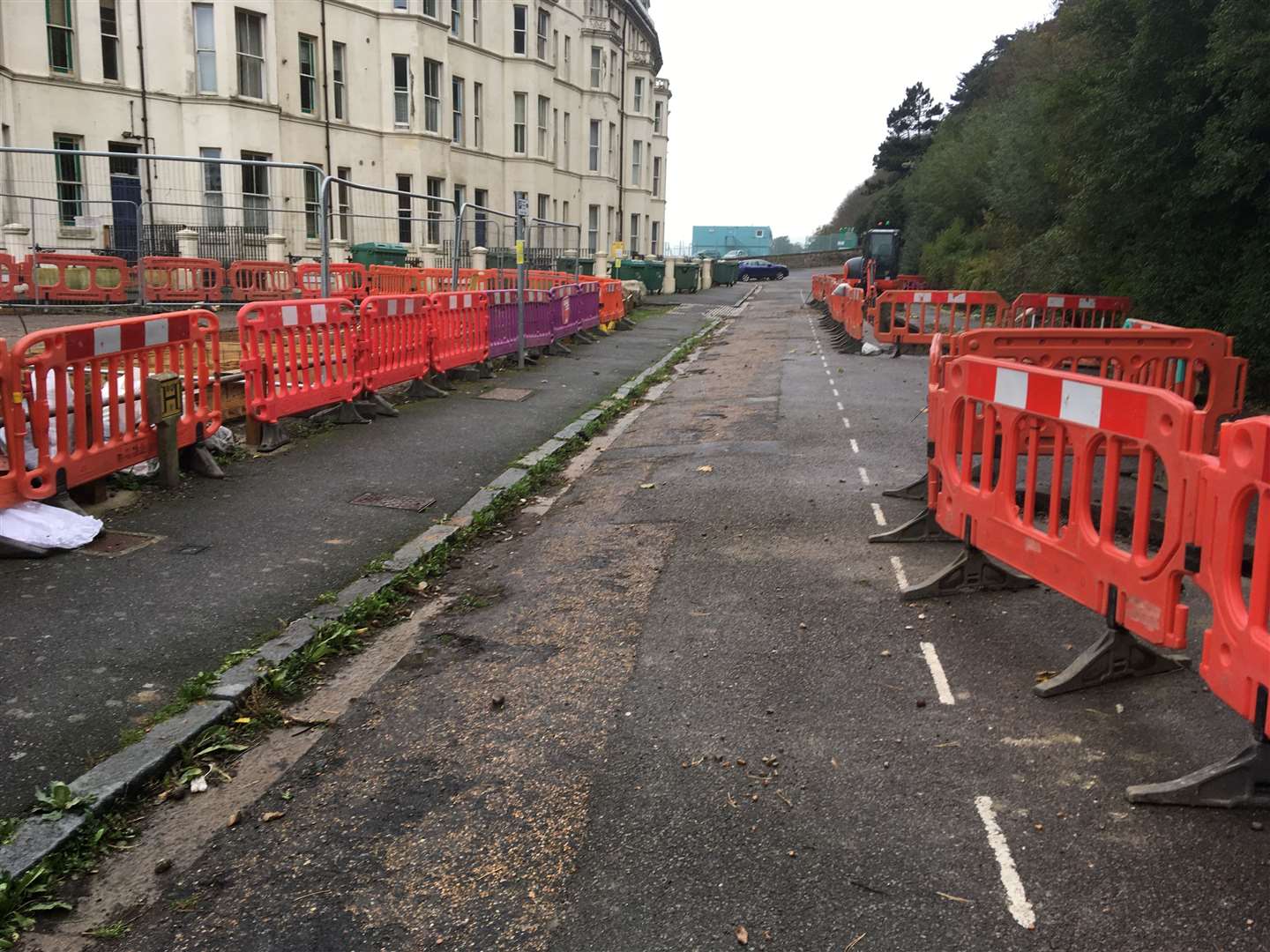 The spaces suspended in Marine Crescent. Picture: Cllr Mary Lawes