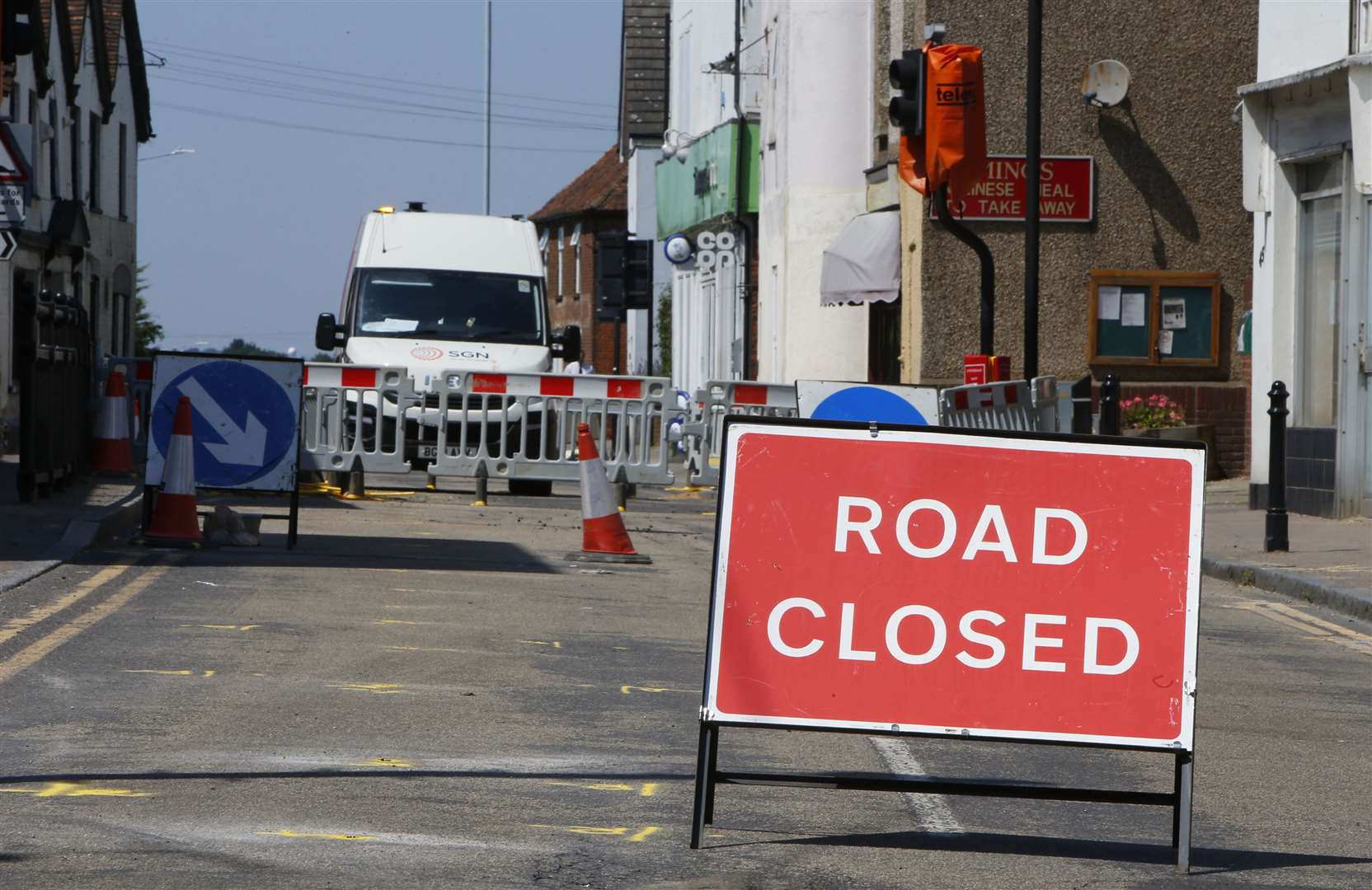 The A2 at Newington High Street was closed during emergency gas repairs in July last year