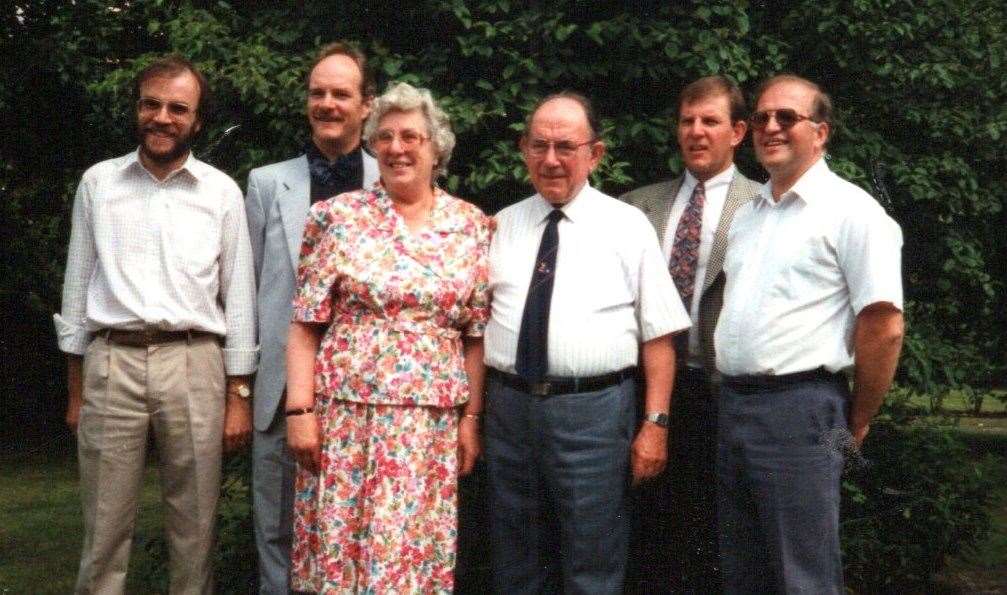 Leslie Nower with his wife and four sons at the turn of the Millennium. Picture courtesy of the Nower family