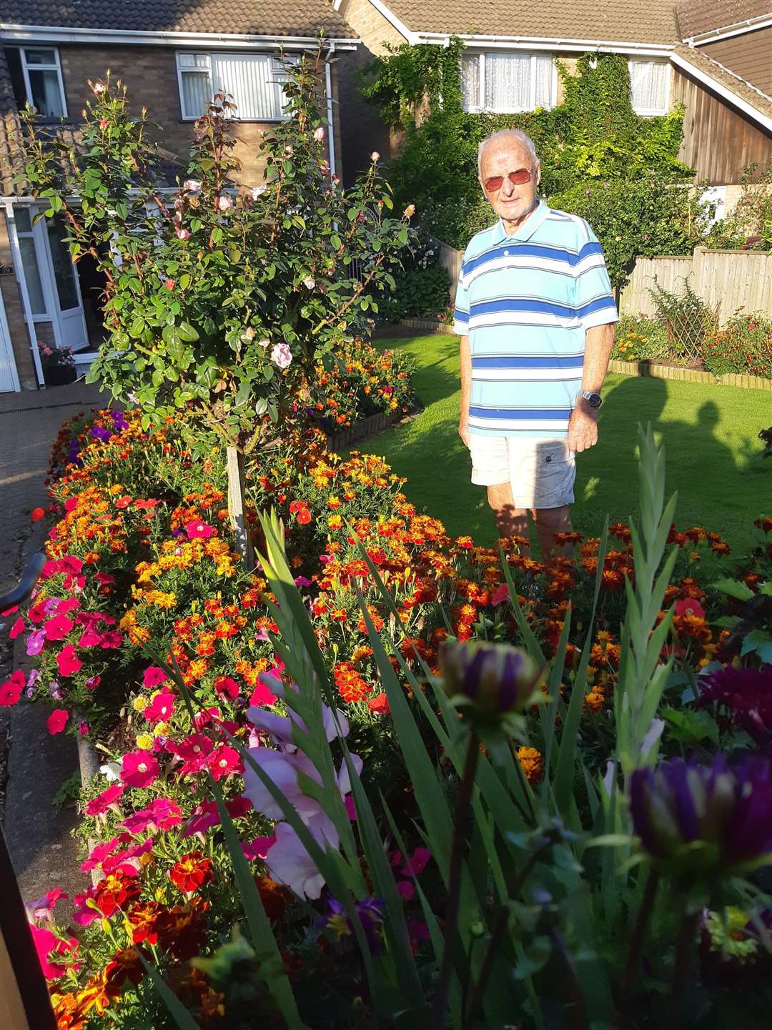 90-year-old Dougie Brooks, of Salisbury Road, is the winner of best garden in Middle Walmer area. (3925073)