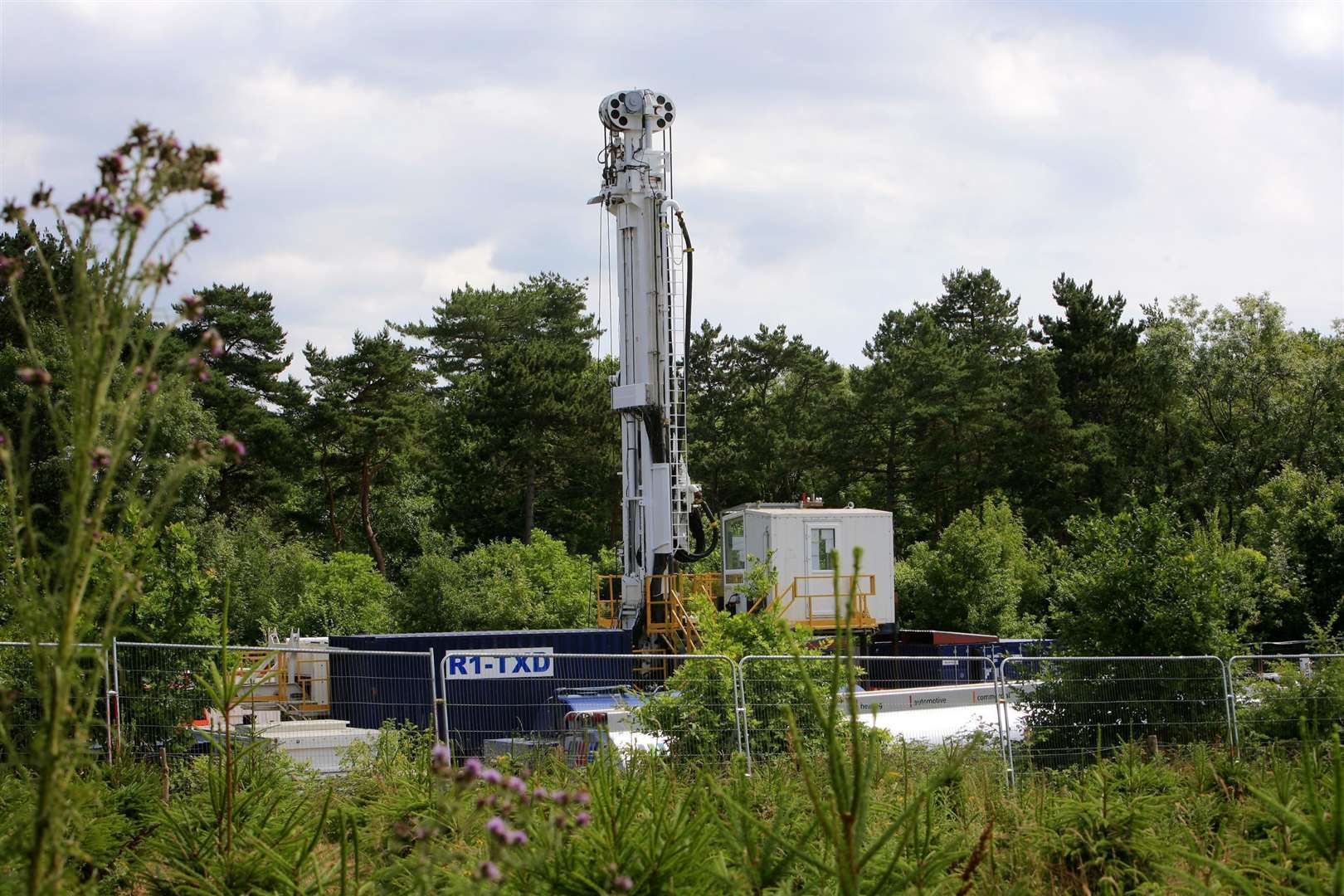 An exploratory drilling rig in Balcombe, Sussex. Picture: Jiri Rezac/Greenpeace