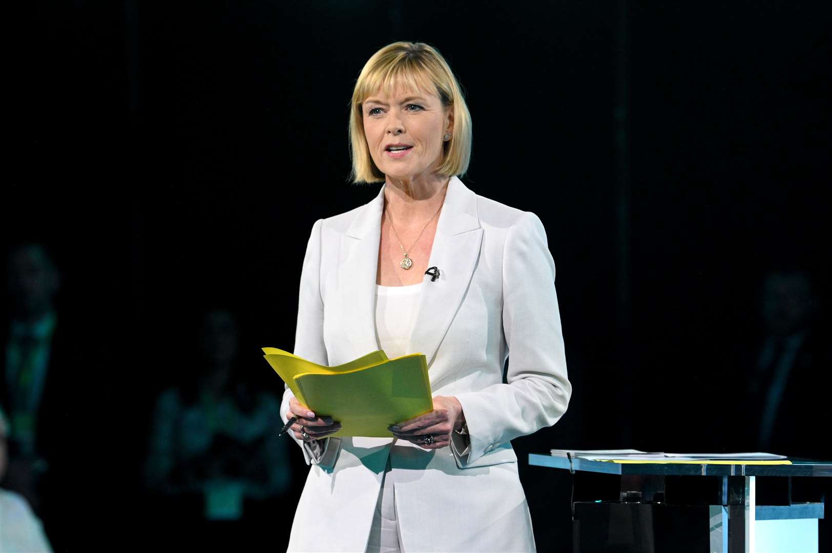 Julie Etchingham moderated the debate between Rishi Sunak and Sir Keir Starmer (Jonathan Hordle/ITV/PA)