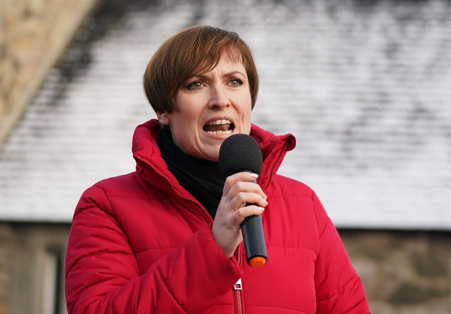 Roz Foyer addressed the crowds (Andrew Milligan/PA)