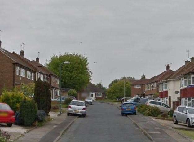 The suspected burglary took place in Dale Road, Swanley. Photo: Google