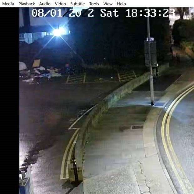 Alfie Ryan fly-tipped in Overy Street, in Dartford