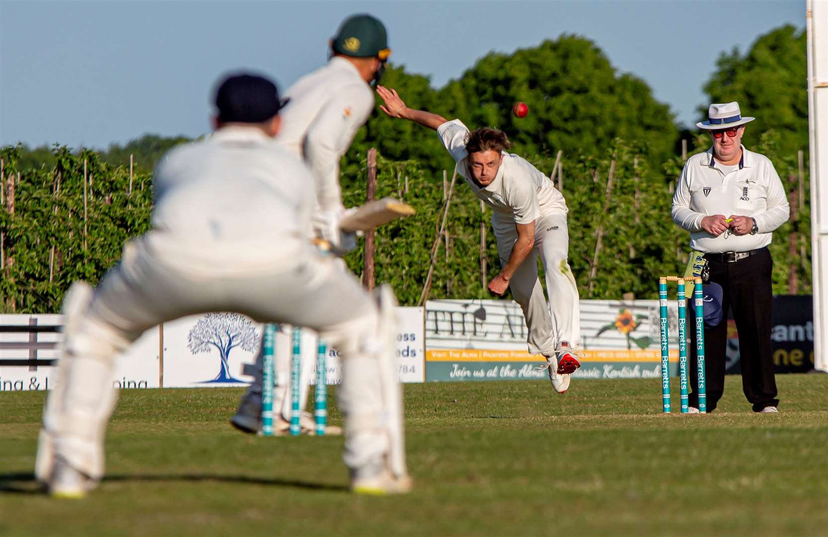 Youngster Ben Mills bowling for St Lawrence & Highland Court. Picture: Phillipa Hilton