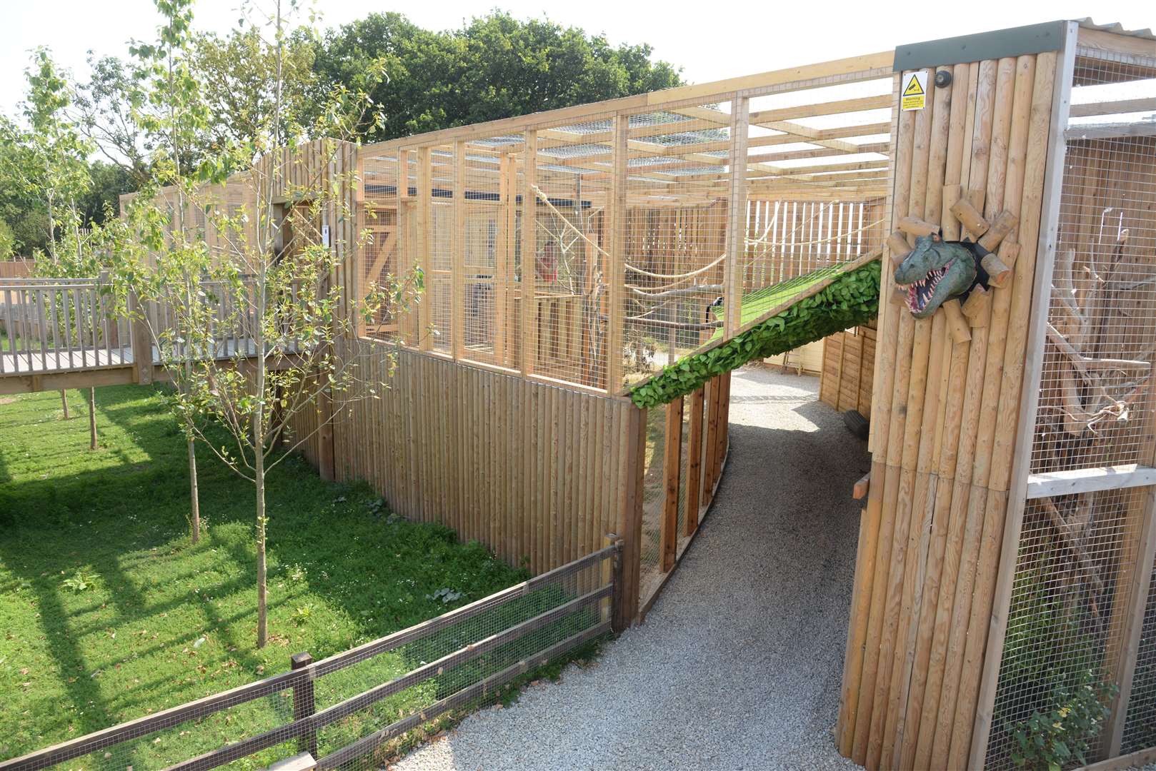 The Lemurs enclosure at the Fenn Bell Inn, St Mary Hoo. Picture: Chris Davey