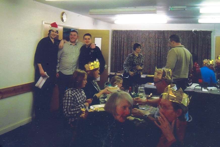 Christmas dinner in the church hall