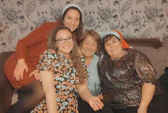 Shirley with her daughters Debbie, Kristie and Rianna. Picture: Debbie Annett