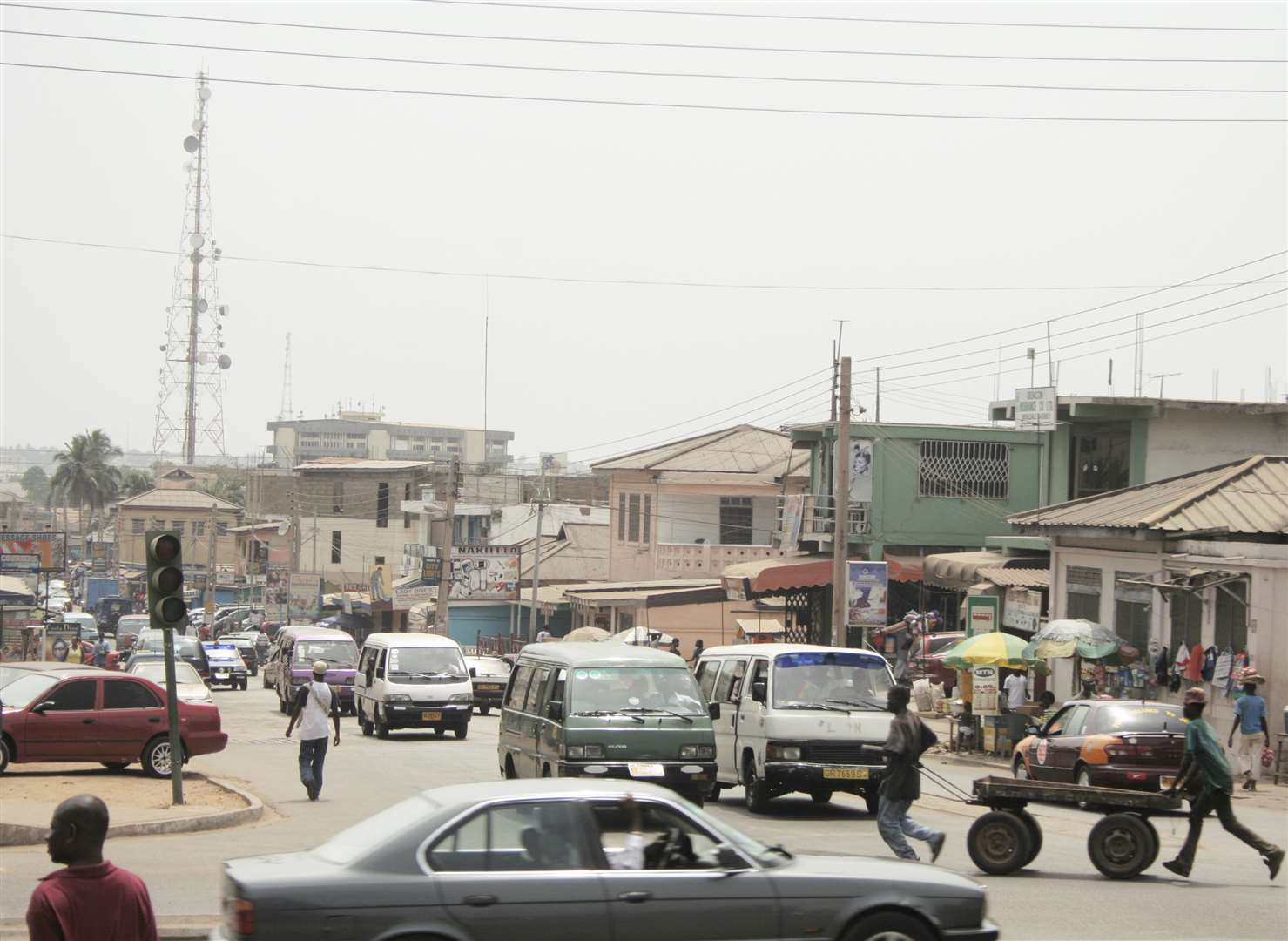 The centre of Accra, the capital of Ghana