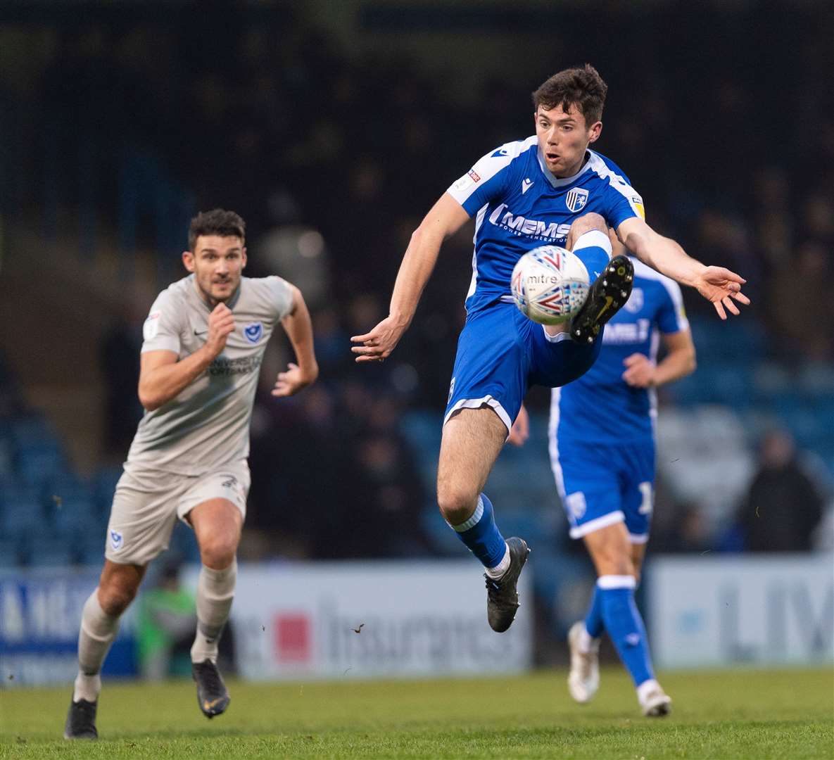 Tom O'Connor in action against Portsmouth Picture: Ady Kerry