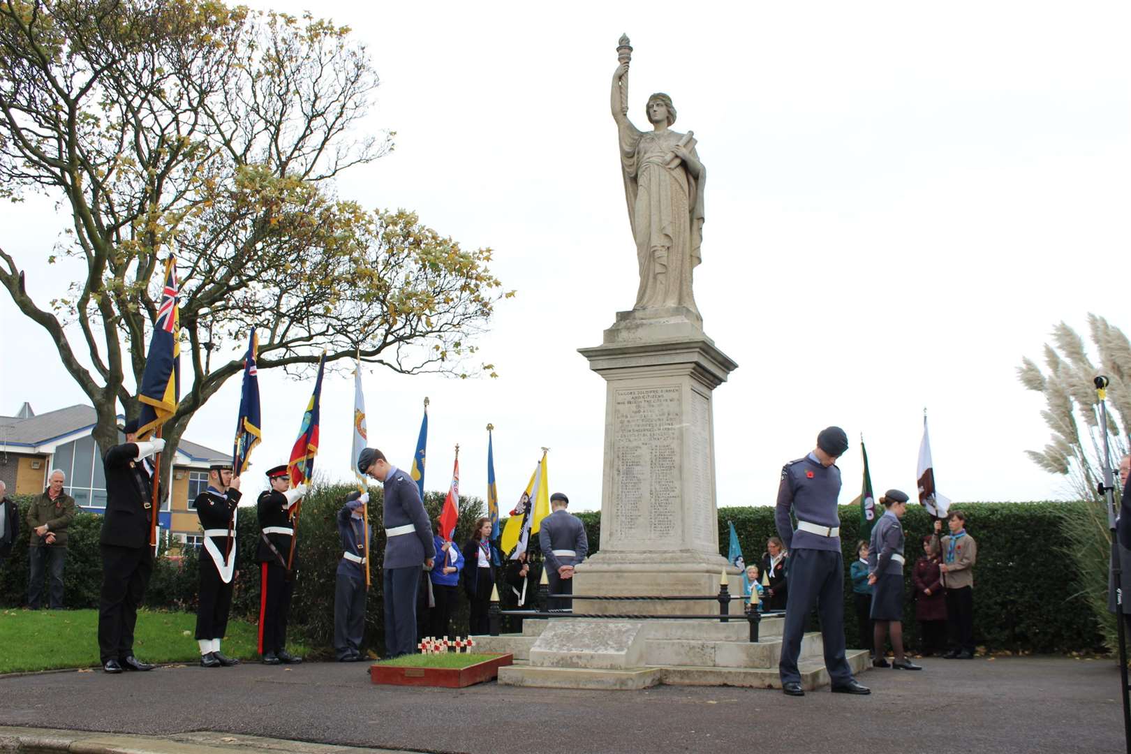 Remembrance service at the Sheerness cenotaph. File photo. (5296222)