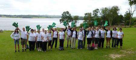 Brachers staff embark on the last leg of their TRYathlon Challenge for Macmillan at Bewl Water