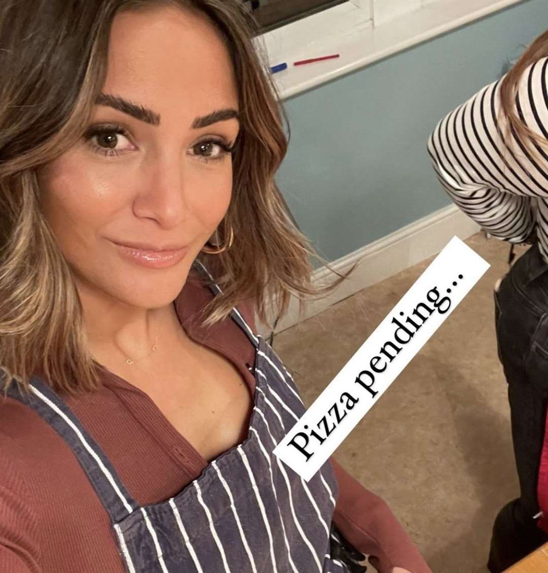 Singer Frankie Bridge during her visit to Chequers. Picture: Frankie Bridge Instagram Stories