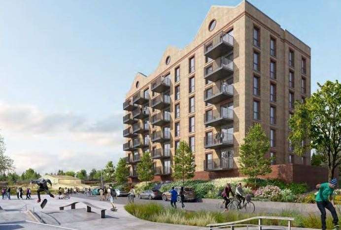 CGI impressions of what Lloyds Wharf, Sittingbourne could look like. Picture: Essential Land