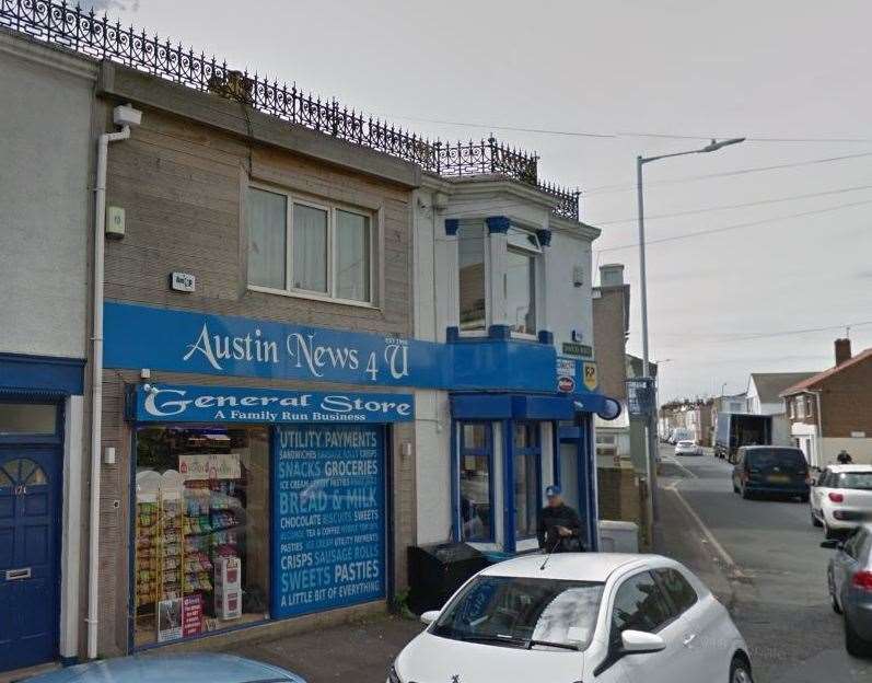 Austin News 4 U in Invicta Road, Sheerness. Picture: Google