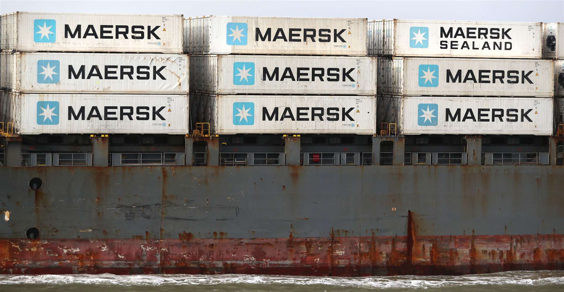 Maersk is diverting vessels away from UK ports because of a build-up of cargo (Andrew Matthews/PA)