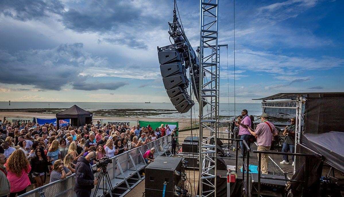 The Sunset Stage overlooks Margate beach. Picture: Margate Soul Festival