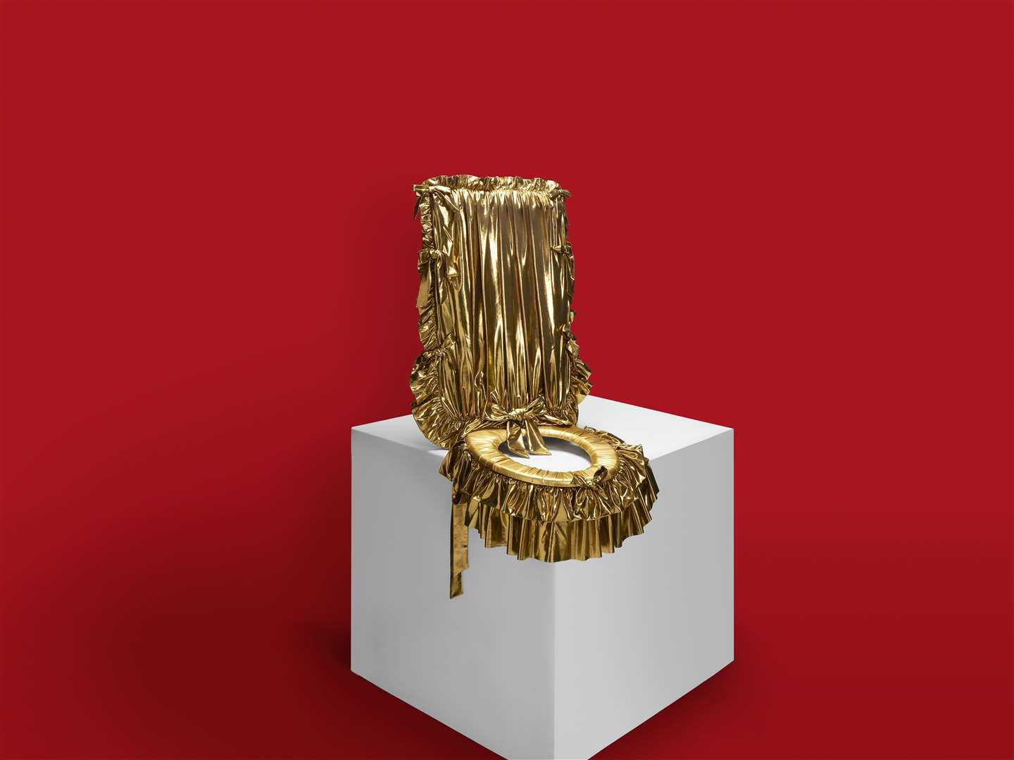 Pam Hogg’s toilet seat The Throne (Rankin/WaterAid/PA)