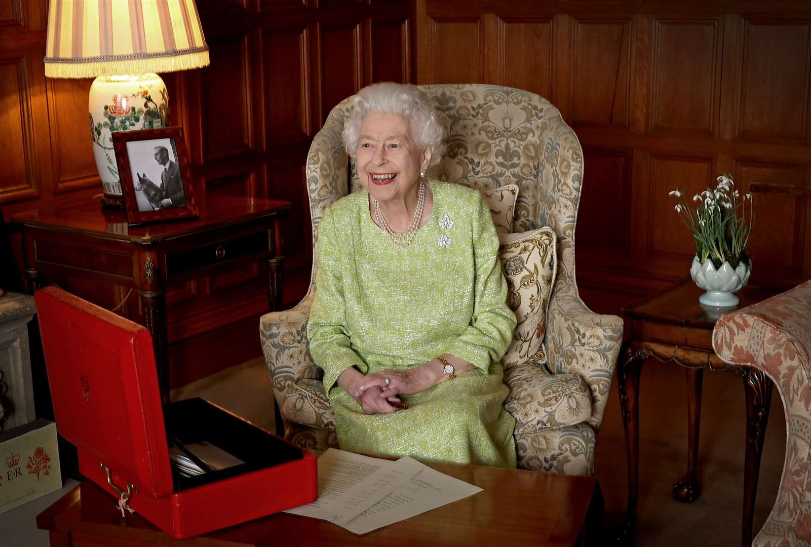 The Queen is expected to work from her red boxes as she recovers from Covid (Chris Jackson/Buckingham Palace via Getty Images)