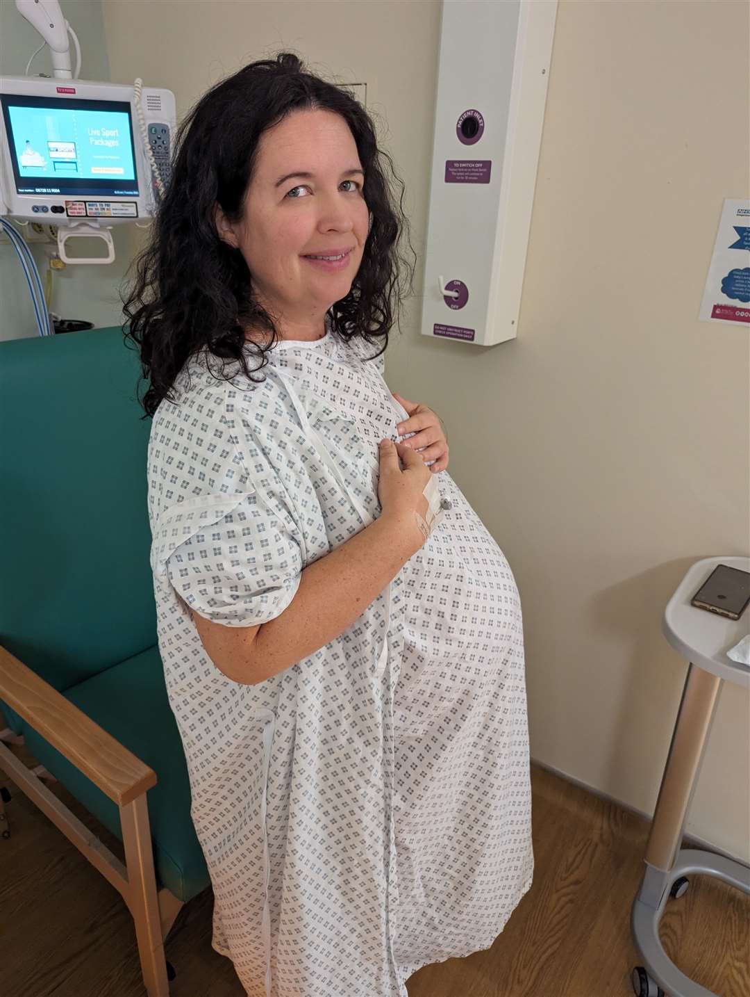 Mrs Darlington had placenta previa, a condition where the placenta partly or completely blocks the cervix (NHS Blood Transplant/PA)