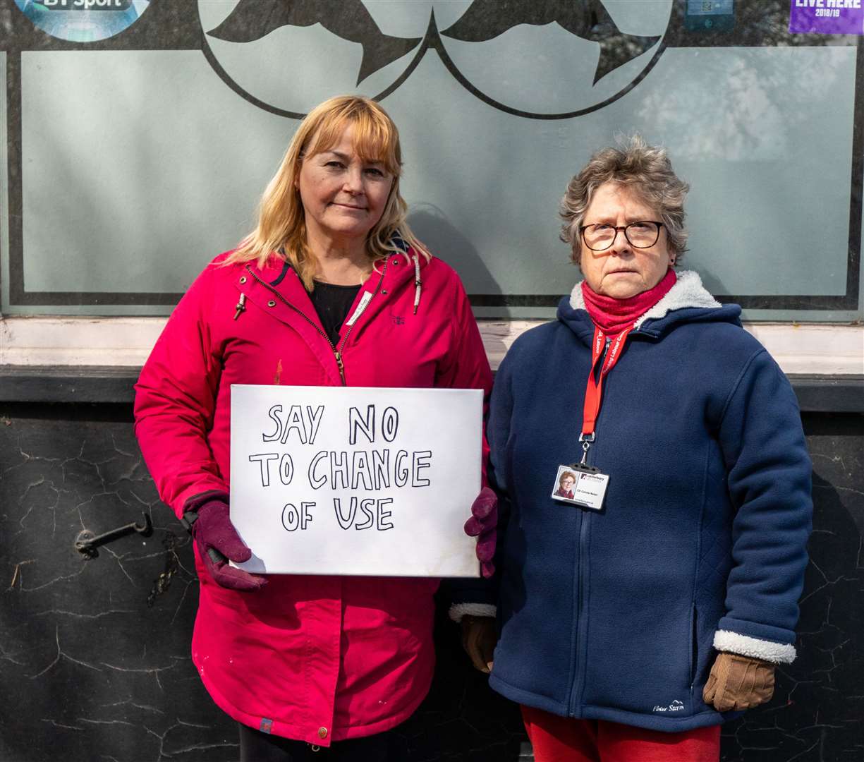 New Inn landlady Katrina Maclean (left) and Labour councillor Connie Nolan (right) both campaigned to keep the pub. Picture: Nathan Eaton-Baudains