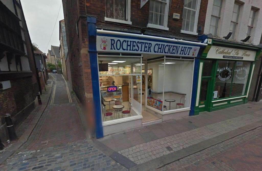 The previous signage for Rochester Chicken Hut in the same location. Photo: Google