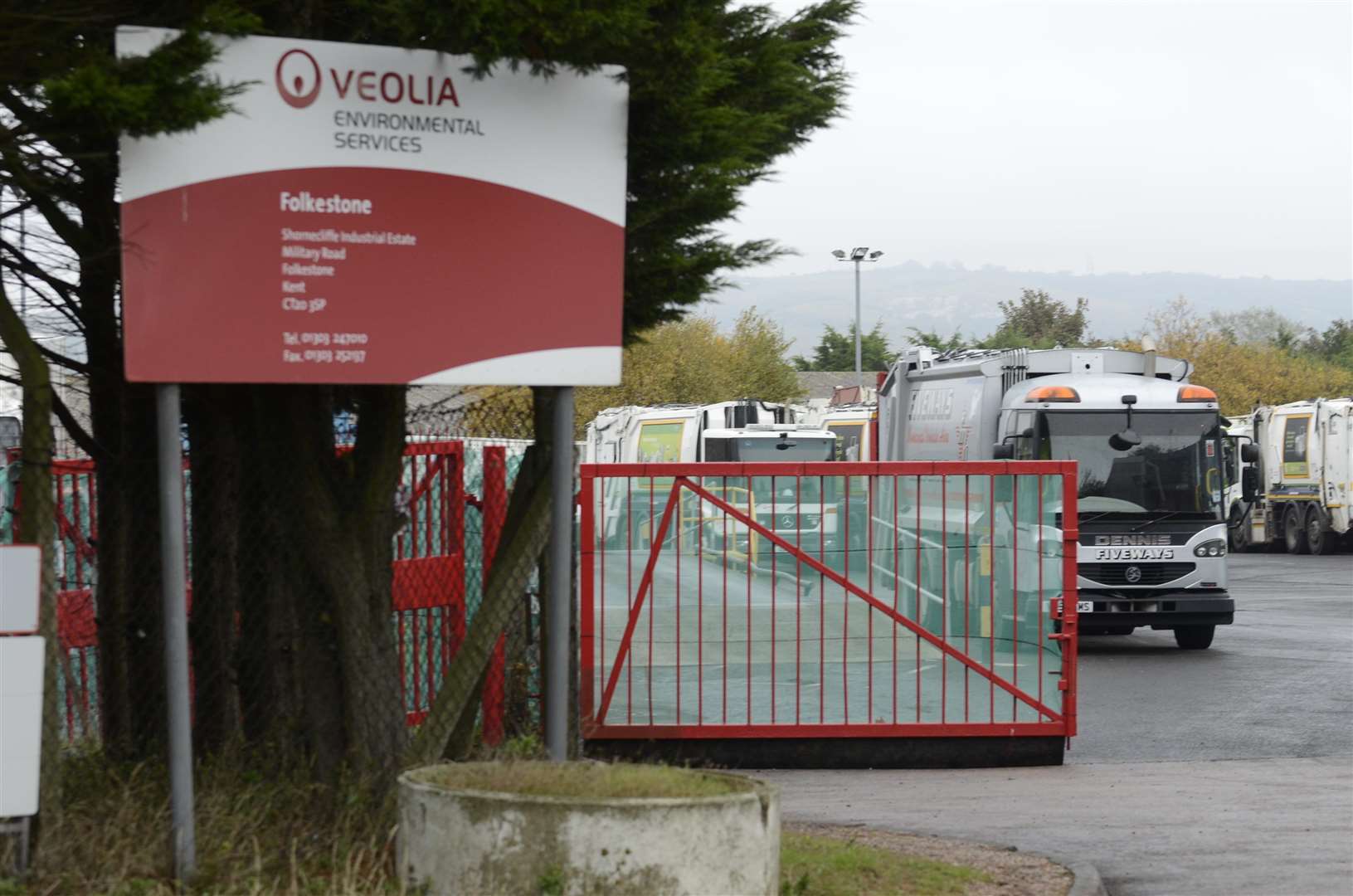 The Veolia depot where John Head was killed. Picture: Paul Amos