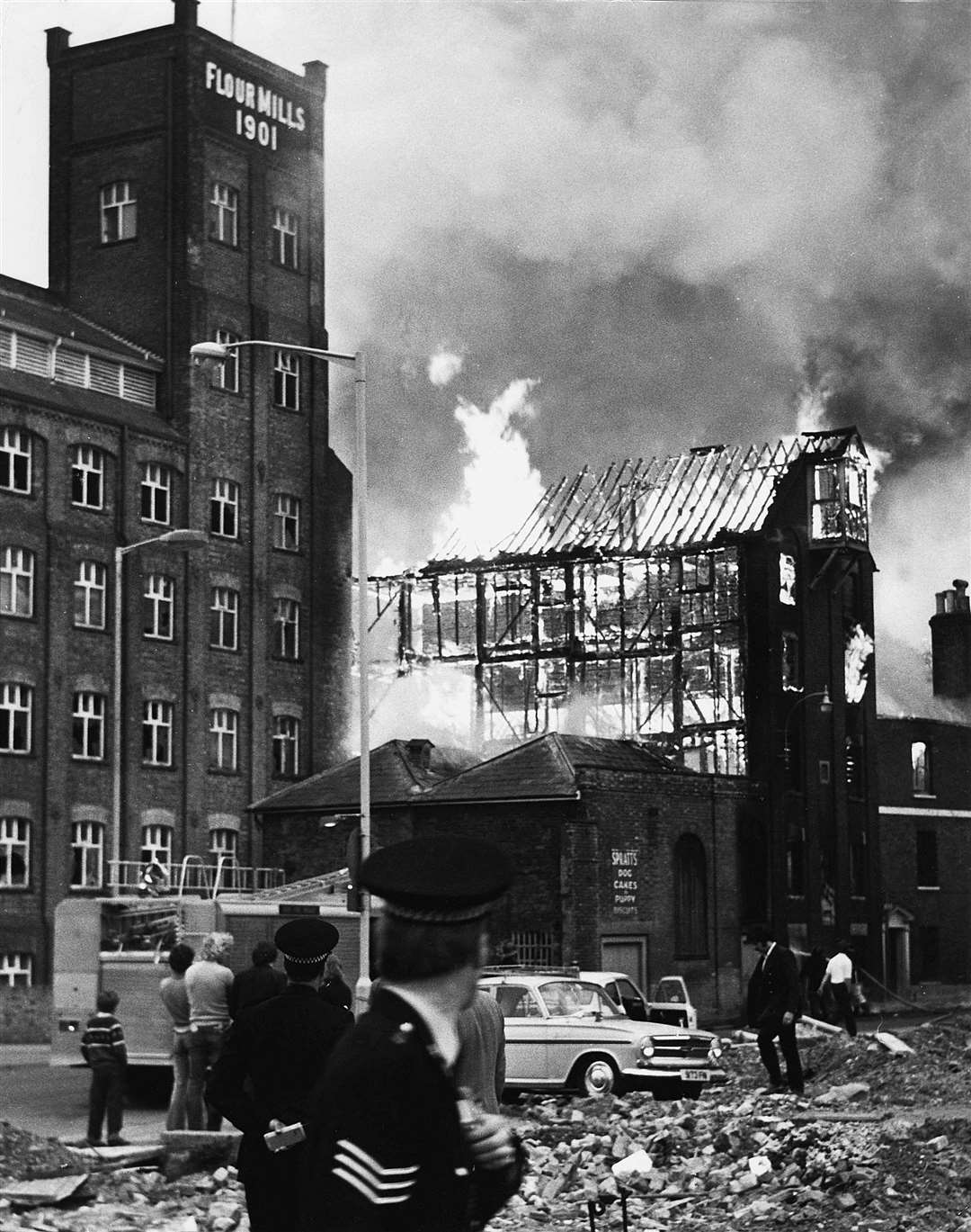 Part of the mill was destroyed in a huge fire in 1974