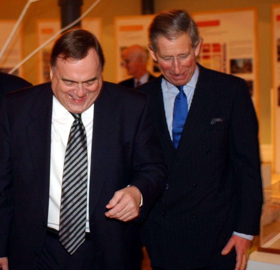 John Prescott and the then Prince of Wales at the Traditional Urbanism in Contemporary Practice Conference at The Prince’s Foundation in 2003 (Rebecca Naden/PA)