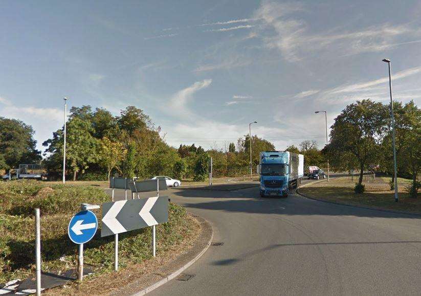 Chart Road near the Matalan roundabout where the crash happened