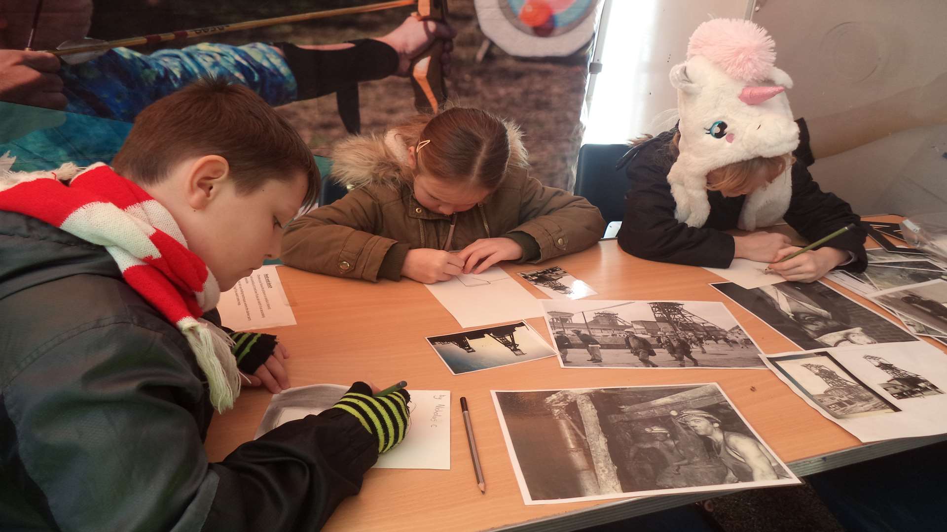 Year 4 pupils at Hornbeam Primary School learnt about the life of the miners from the Kent Coalfield