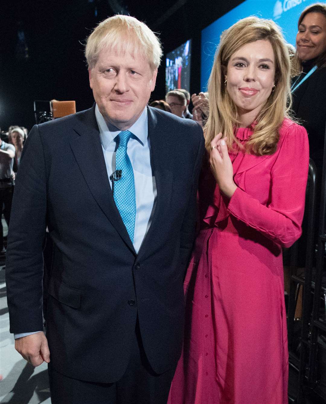 Prime Minister Boris Johnson with Carrie Symonds (Stefan Rousseau/PA)