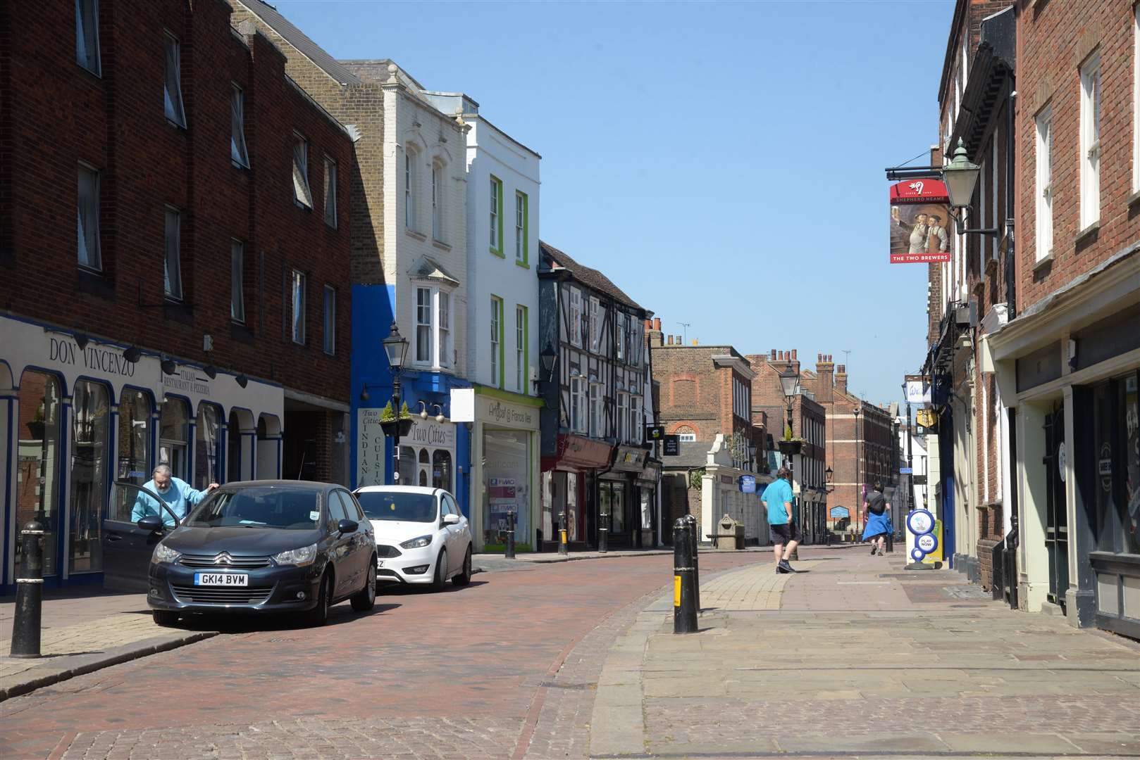 Rochester High Street during the coronavirus pandemic in 2020. Picture: Chris Davey