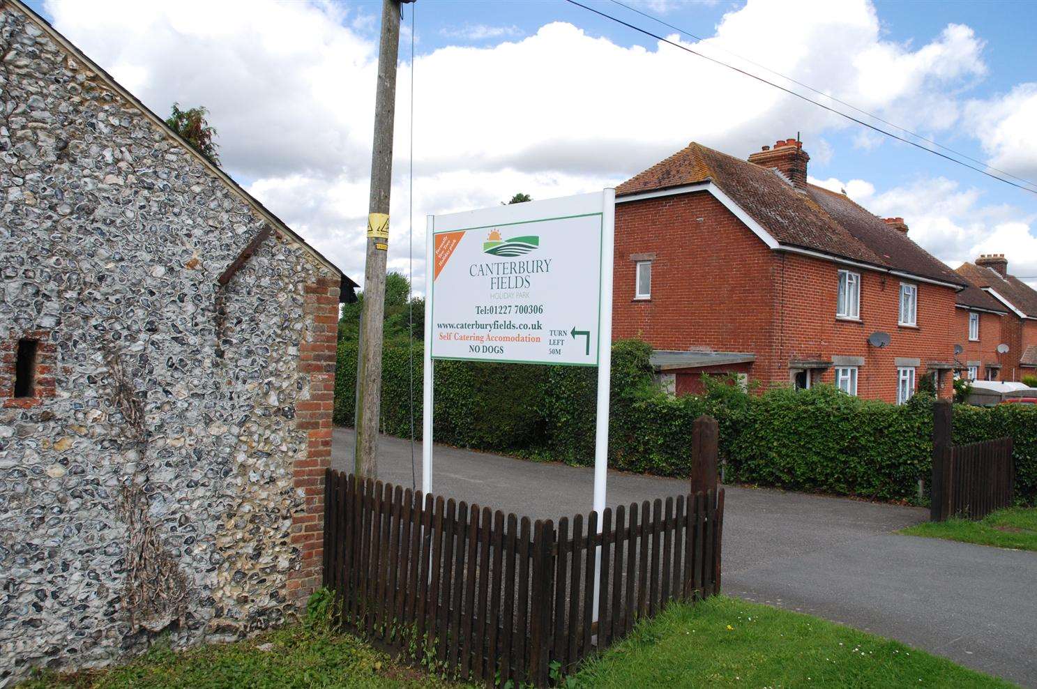 Canterbury Fields - formerly the Yew Tree Park - at Petham