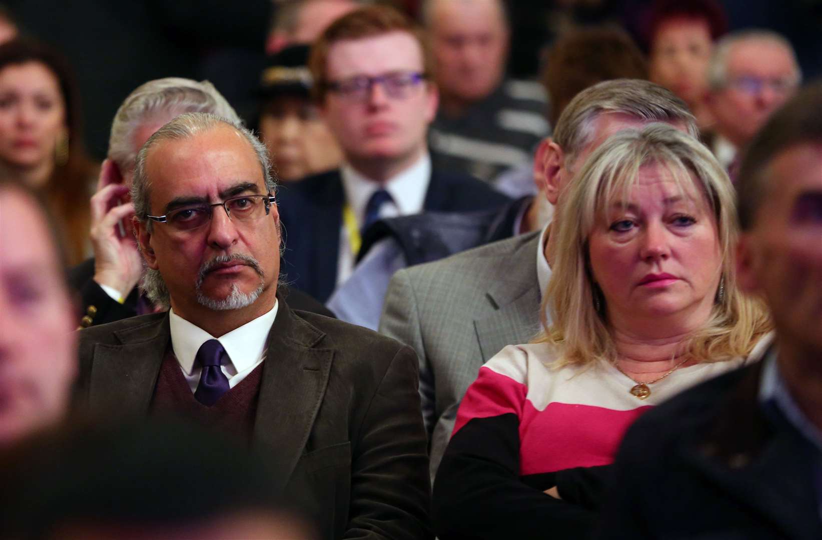 Andy and Carolyne Michael at the Ukip spring conference in 2015 (Gareth Fuller/PA)