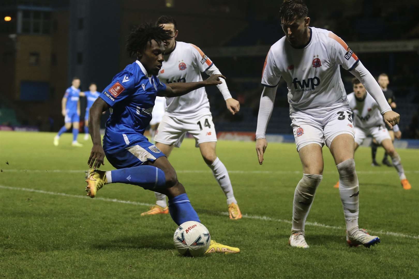 Jordan Green on the ball for Gillingham against Fylde Picture: KPI (60691011)