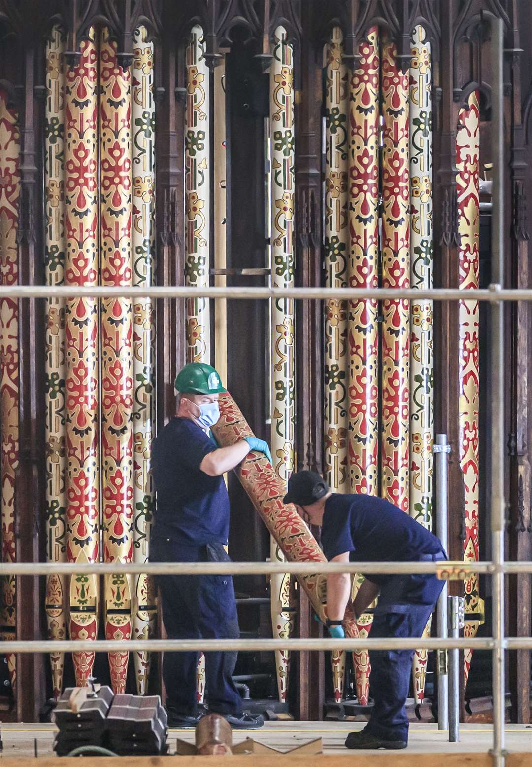 Once completed, the two-year-long refurbishment will allow music to be performed at the cathedral (Danny Lawson/PA)