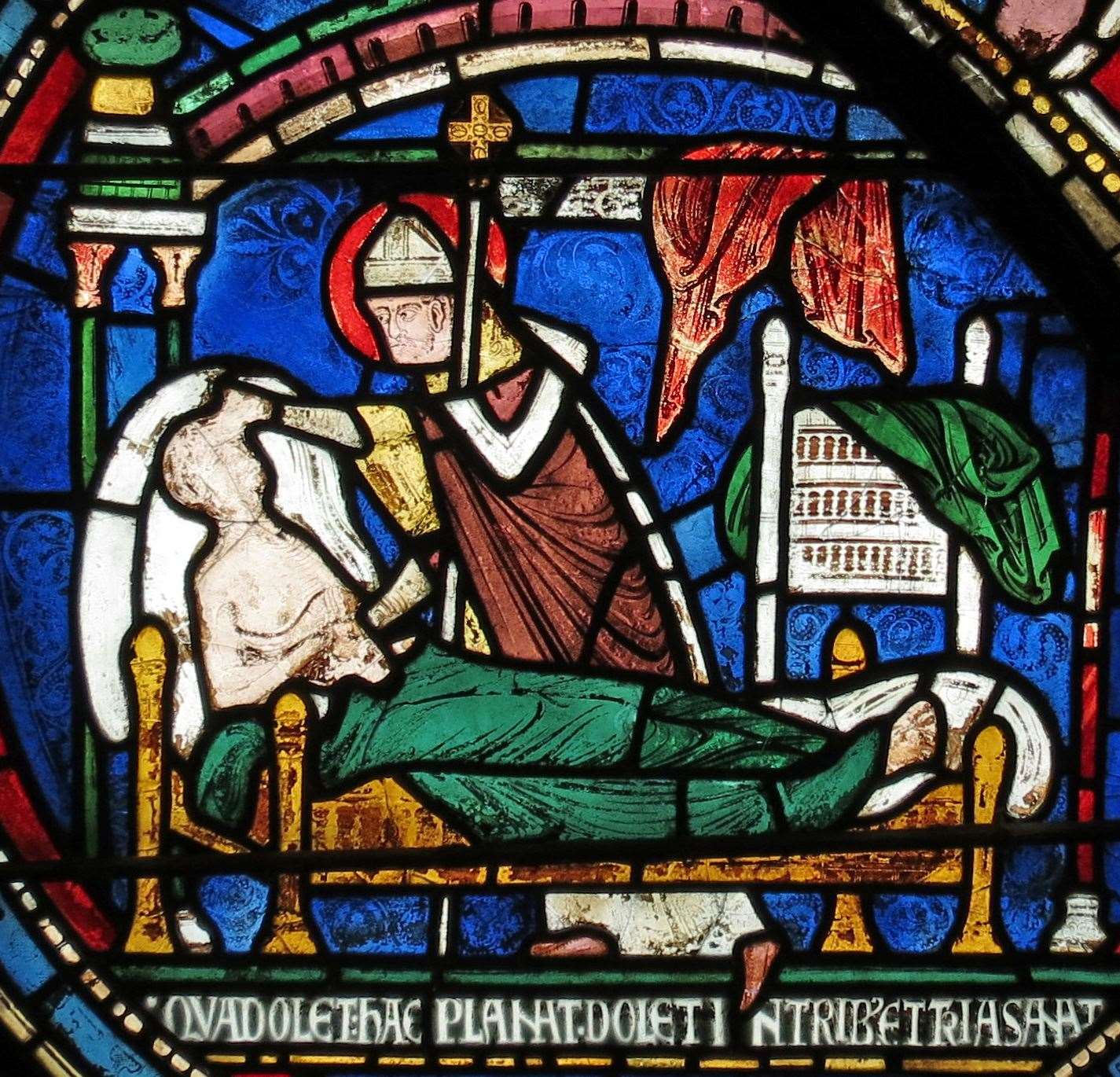 A stained glass image of St Thomas Becket at Canterbury Cathedral (Canterbury Cathedral/PA)