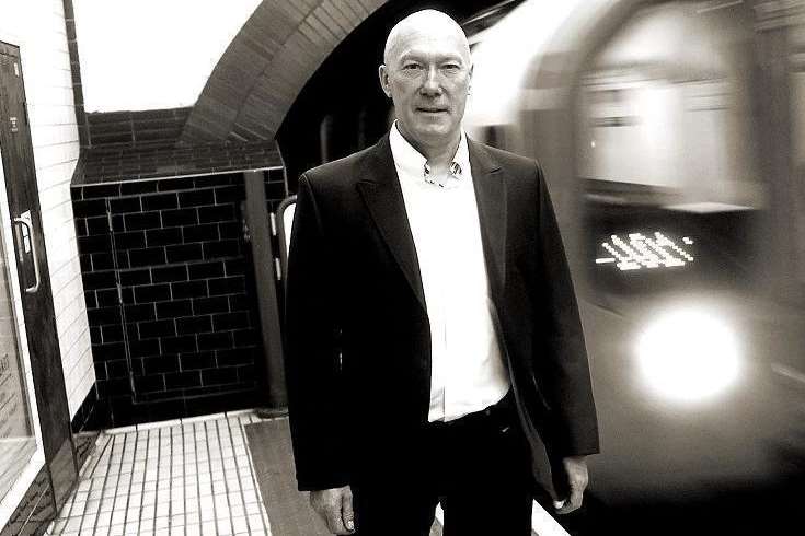 Rick Buckler recreates the front cover of one of The Jam's best-known singles, Down in the Tube Station at Midnight.