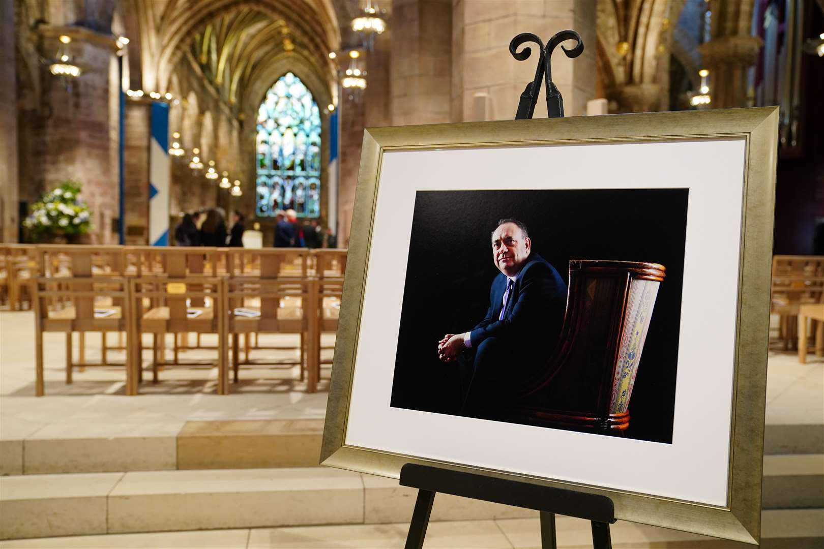 The memorial service was held after Alex Salmond’s sudden death in October while at a conference in North Macedonia (Jane Barlow/PA)