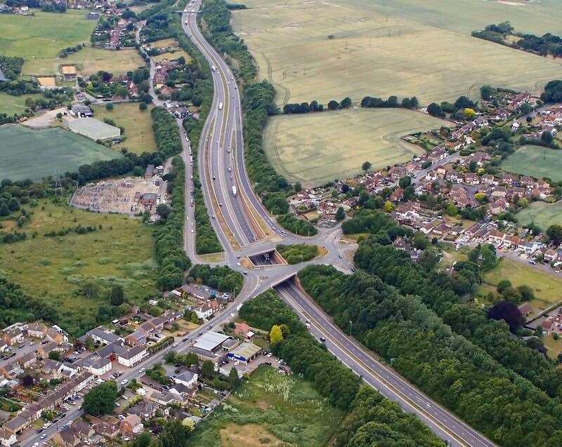 The Key Street junction on the A249 at Sittingbourne. Picture: Kent County Council